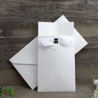Embossing Invitation Card Cheap Marriage Card Pocket Invitation 